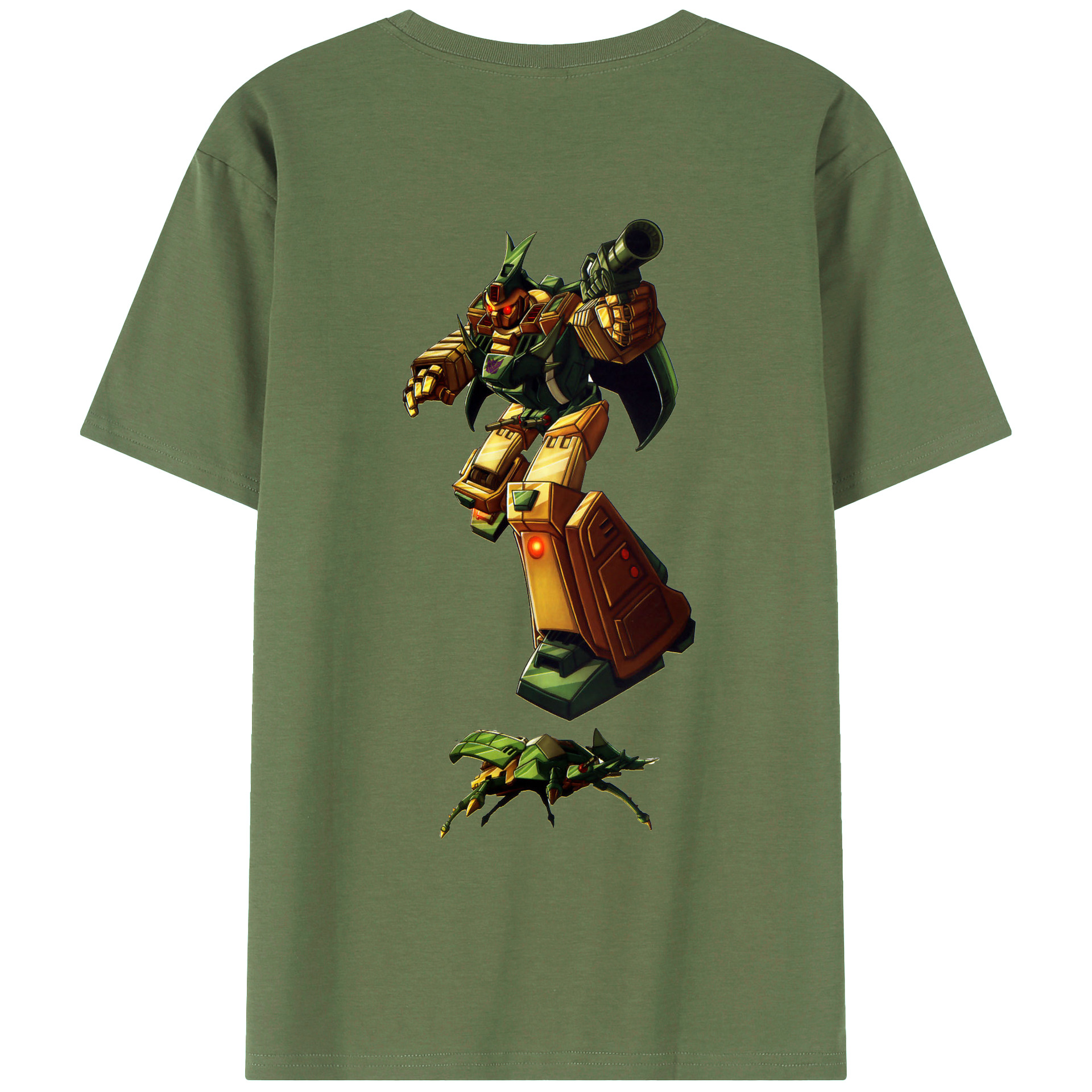 （画像用）  綿100％ メンズ半袖Tシャツ（バックプリント） 通気性